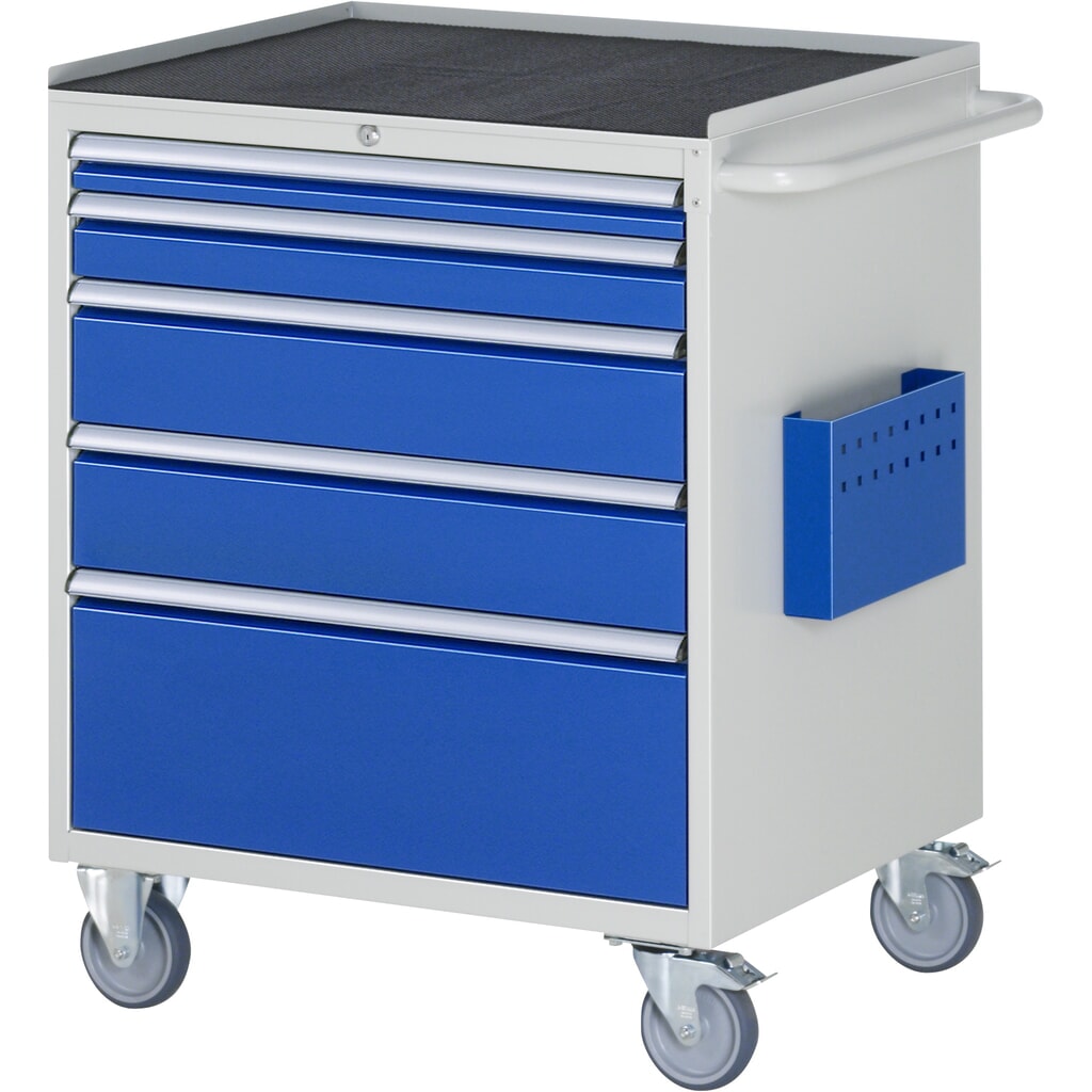 Immagine del prodotto: RAU Carrello da officina Serie 7000, HxLxP 975 x 770 x 650 mm, con 5 cassetti misura XL, piano di appoggio in metallo
