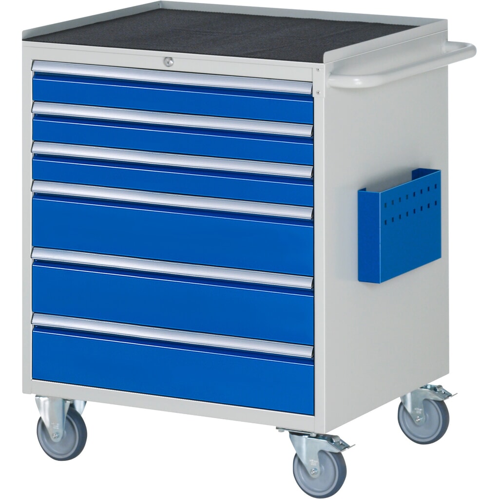 RAU Carrello da officina Serie 7000, HxLxP 975 x 770 x 650 mm, con 6 cassetti misura XL, piano di appoggio in metallo Immagine del prodotto: RAU Carrello da officina Serie 7000, HxLxP 975 x 770 x 650 mm, con 6 cassetti misura XL, piano di appoggio in metallo