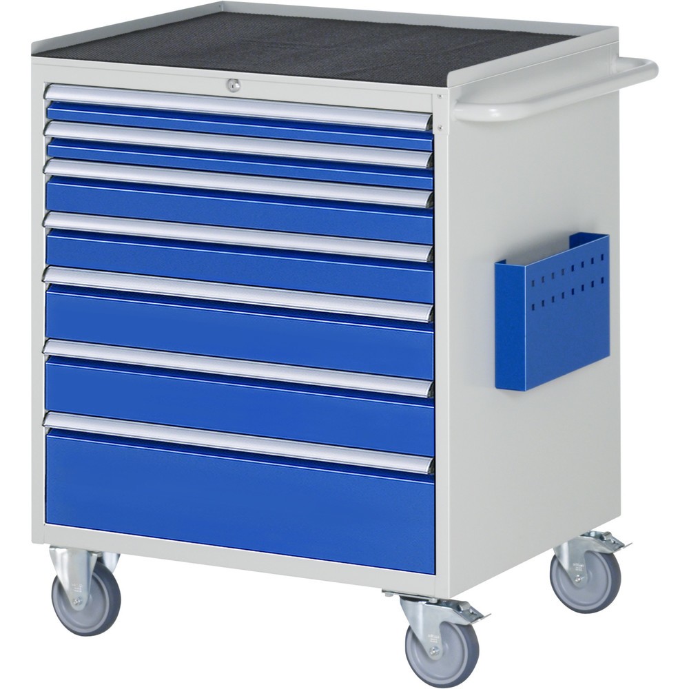 Immagine del prodotto n. 1: Carrello di montaggio RAU Serie 7000, AxLxP 975 x 770 x 650 mm, 7 cassetti 2 x 60, 2 x 90, 2 x 120, 1 x 180 mm, piano di lavoro in metallo