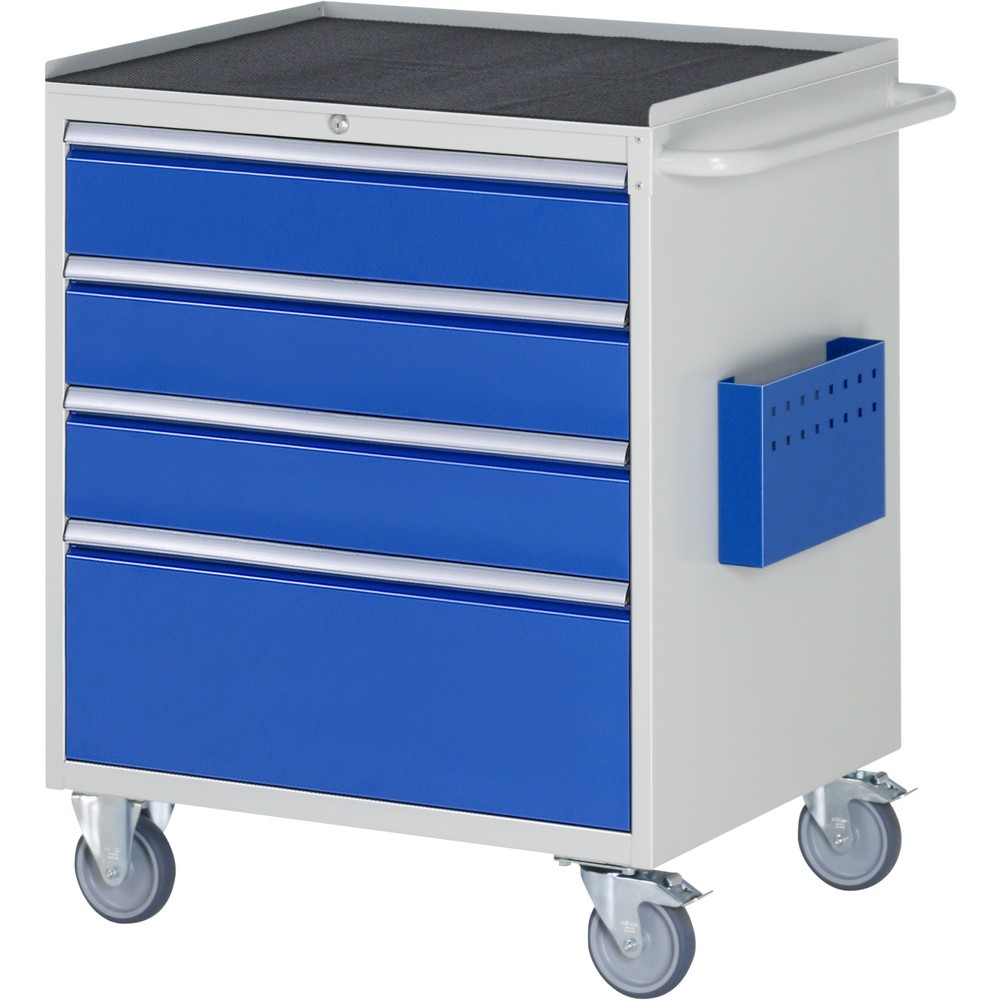 Immagine del prodotto n. 1: Carrello di montaggio RAU Serie 7000, AxLxP 975 x 770 x 650 mm, 4 cassetti 3 x 150, 1 x 270 mm, piano di lavoro in metallo