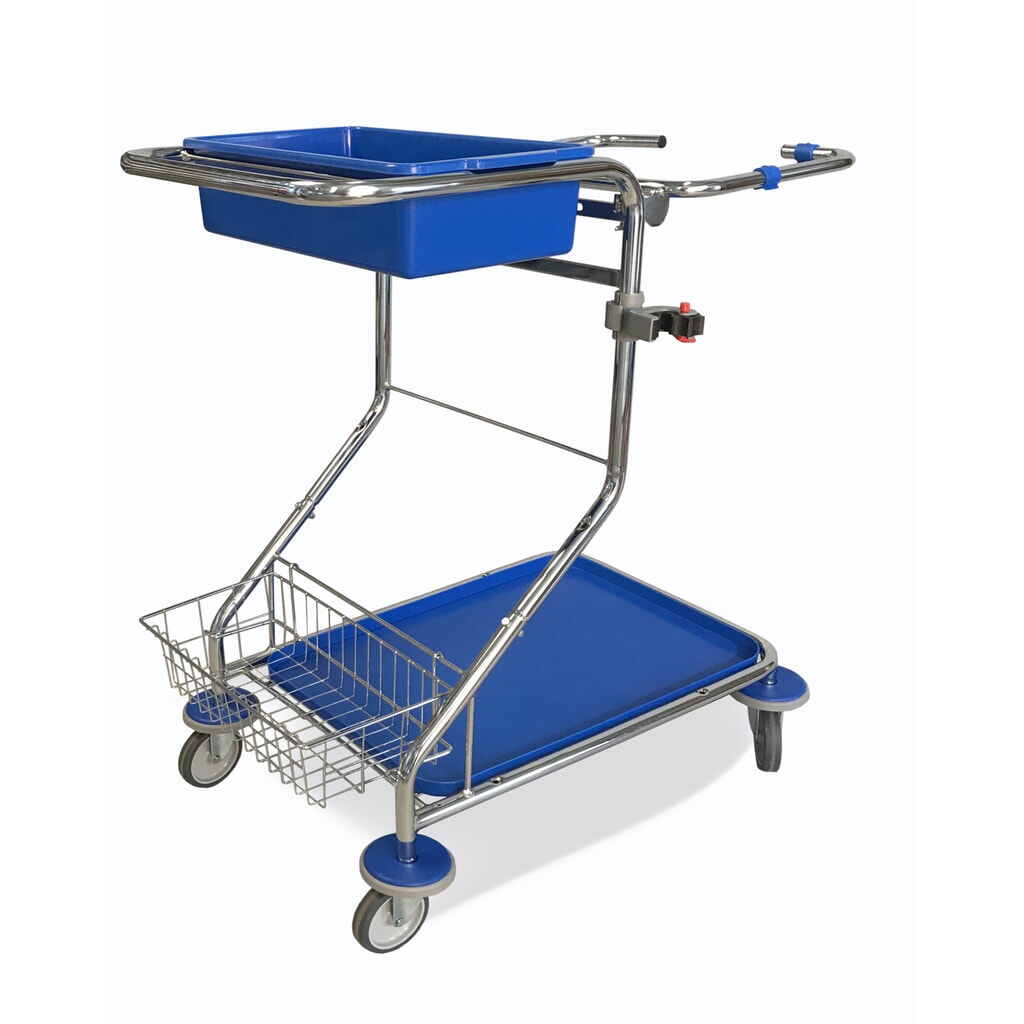 Carrello di servizio Chrom II litri, 1 cestino per utensili, supporto per manici, telaio di supporto per sacchetto dei rifiuti da 120 litri, vaschetta di raccolta Immagine del prodotto: Carrello di servizio Chrom II litri, 1 cestino per utensili, supporto per manici, telaio di supporto per sacchetto dei rifiuti da 120 litri, vaschetta di raccolta