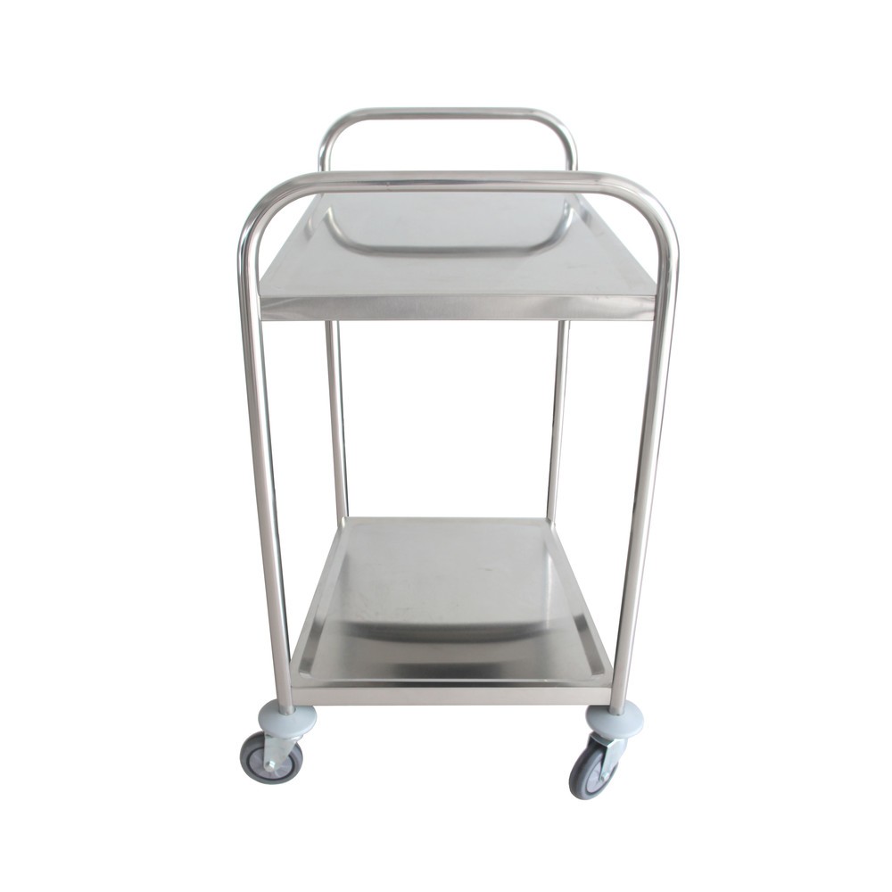 Immagine del prodotto n. 3: Carrello di servizio in acciaio inox HEMMDAL, 2 piani