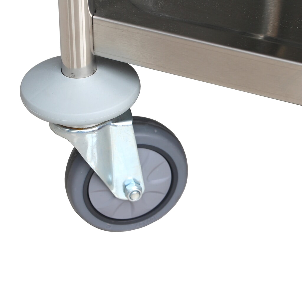 Immagine del prodotto n. 6: Carrello di servizio in acciaio inox HEMMDAL, 2 piani