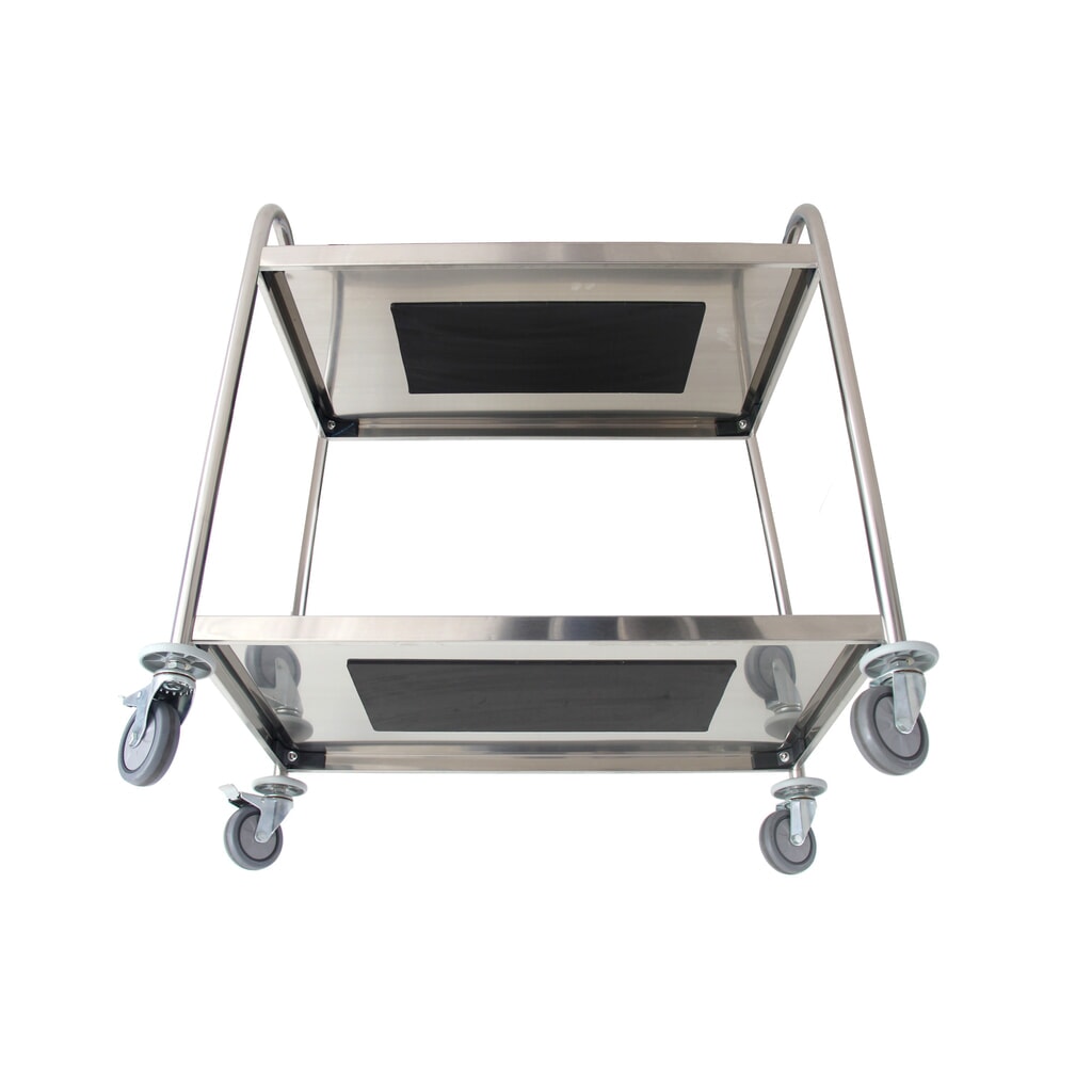 Immagine del prodotto n. 7: Carrello di servizio in acciaio inox HEMMDAL, 2 piani