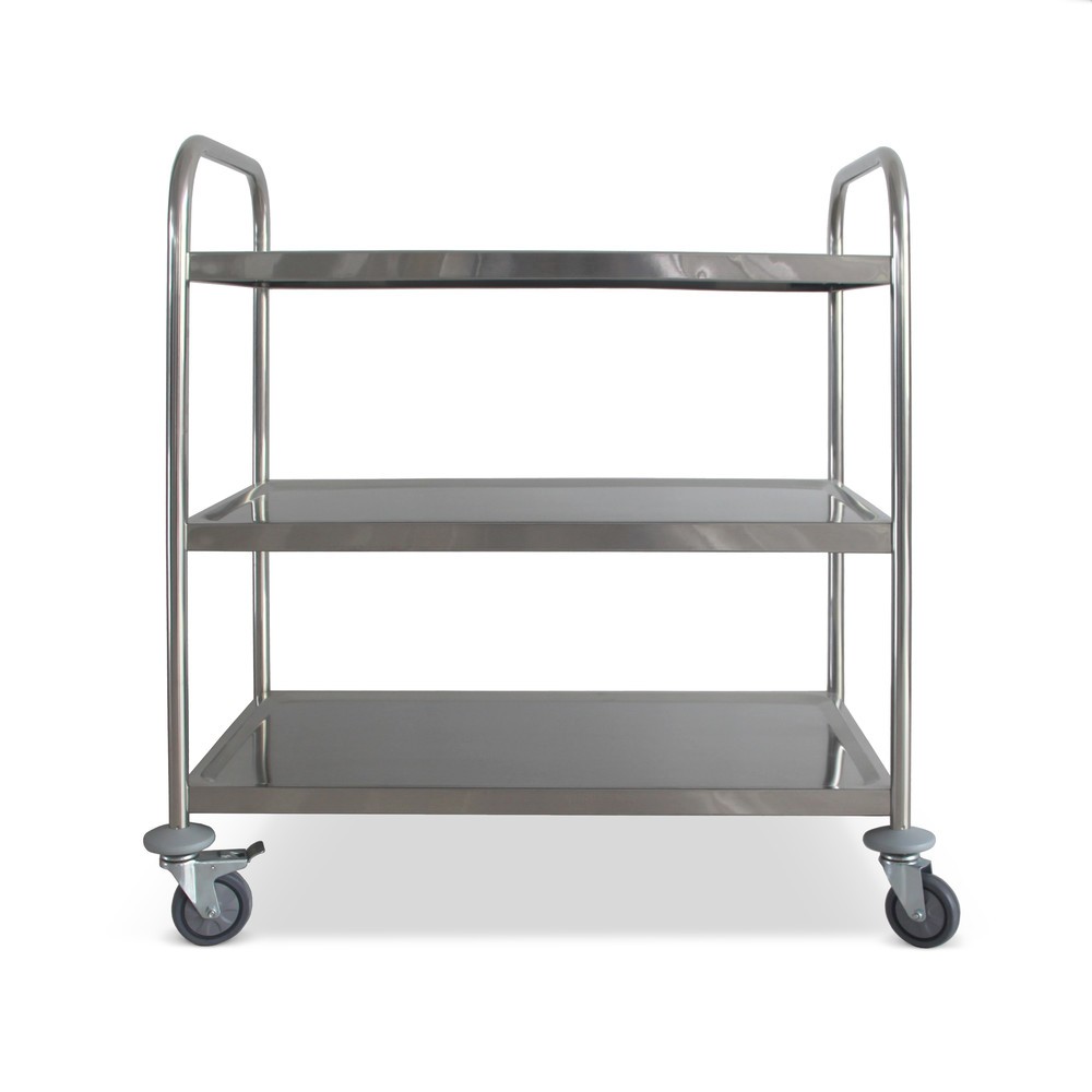 Immagine del prodotto n. 7: Carrello di servizio in acciaio inox HEMMDAL, 3 piani