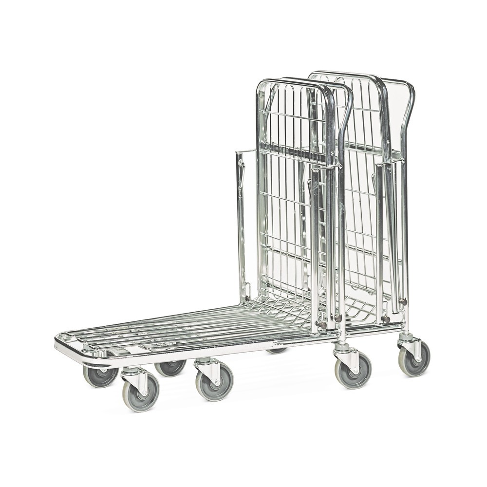 Immagine del prodotto n. 2: Carrello di stoccaggio e trasporto, fondo ribaltabile, superficie di carico LxP 435 x 770 mm