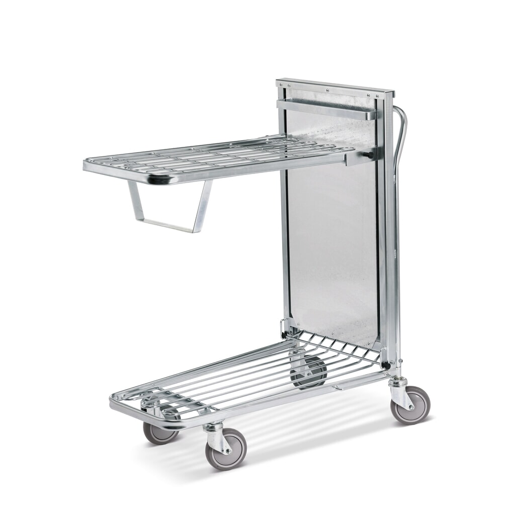 Carrello di stoccaggio e trasporto, fondo ribaltabile con meccanismo a molla, superficie di carico LxP 397 x 790 mm Immagine del prodotto: Carrello di stoccaggio e trasporto, fondo ribaltabile con meccanismo a molla, superficie di carico LxP 397 x 790 mm
