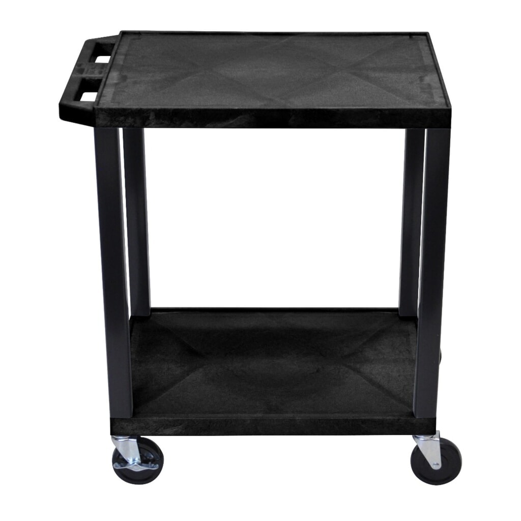 Immagine del prodotto: Carrello di trasporto in materiale plastico HEMMDAL, con superficie di carico, 2 piani, nero