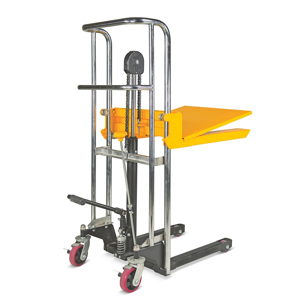 Carrello elevatore a piattaforma manuale, intervallo di sollevamento 85-850 mm, portata 400 kg Immagine del prodotto: Carrello elevatore a piattaforma manuale, intervallo di sollevamento 85-850 mm, portata 400 kg