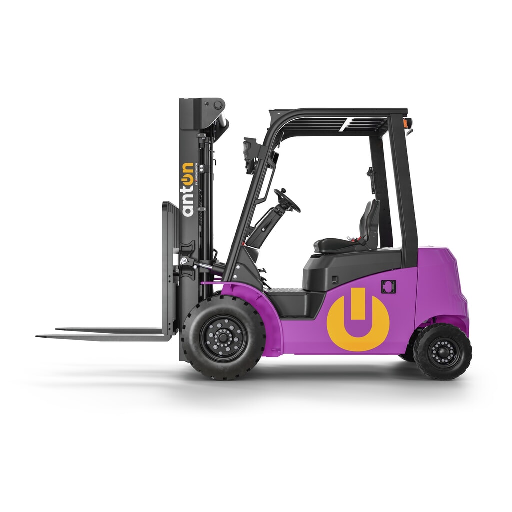 AntOn by Jungheinrich carrello elevatore elettrico CBH 3.0 con doppio montante telescopico, altezza di sollevamento 3.300 mm, portata 3.000 kg, incluso il caricabatteria esterno da 80 V, 60 A, CEE, 4 poli. Immagine del prodotto n. 3: AntOn by Jungheinrich carrello elevatore elettrico CBH 3.0 con doppio montante telescopico, altezza di sollevamento 3.300 mm, portata 3.000 kg, incluso il caricabatteria esterno da 80 V, 60 A, CEE, 4 poli.