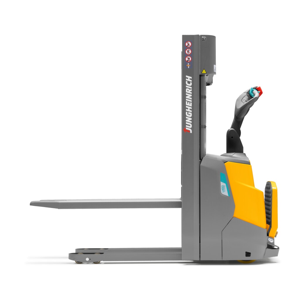 Immagine del prodotto n. 8: Carrello elevatore elettrico Jungheinrich ERC 110i ZZ con piattaforma di stazionamento, montante doppio telescopico, altezza di sollevamento 3.900 mm, portata 1.000 kg, impianto idraulico proporzionale