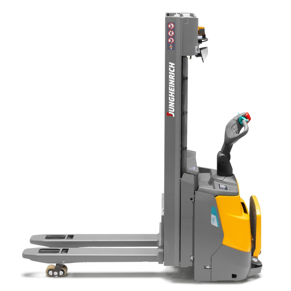 Immagine del prodotto n. 2: Carrello elevatore elettrico Jungheinrich ERC 112zi ZZ con piattaforma di stazionamento, montante doppio telescopico, altezza di sollevamento 2.900 mm, portata 1.200 kg, impianto idraulico proporzionale