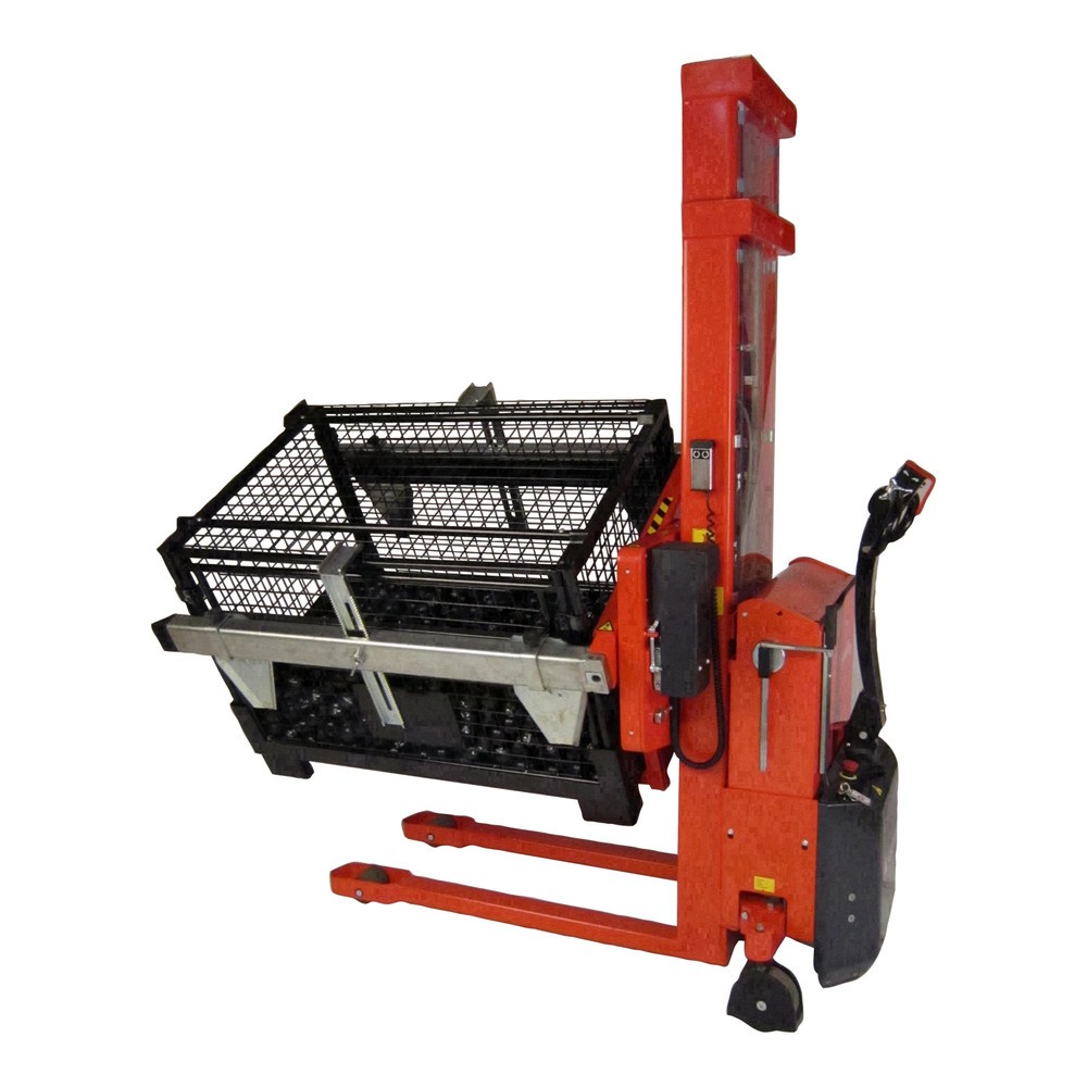 Immagine del prodotto: Carrello elevatore elettrico, orientabile, supporto contenitore regolabile