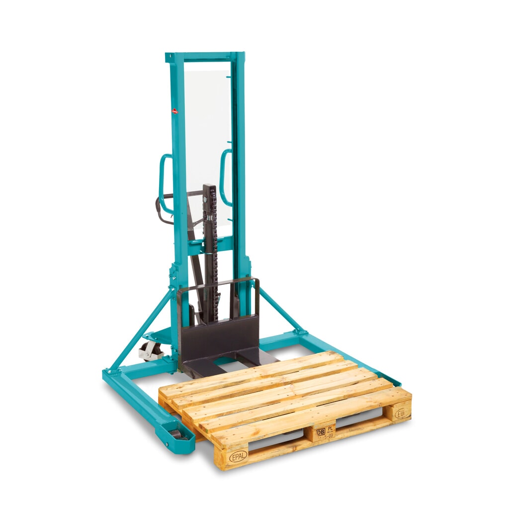 Immagine del prodotto: Carrello elevatore idraulico a carreggiata larga Ameise® PSM 1.0 Wide-tread con montante semplice, altezza di sollevamento 1.600 mm, portata 1.000 kg