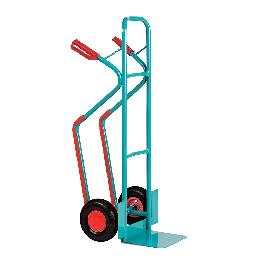 Immagine del prodotto n. 2: Carrello impilatore Ameise®, acciaio, con pattini di scorrimento, portata 250 kg, pala LxP 320 x 250 mm, gomma a camera d’aria