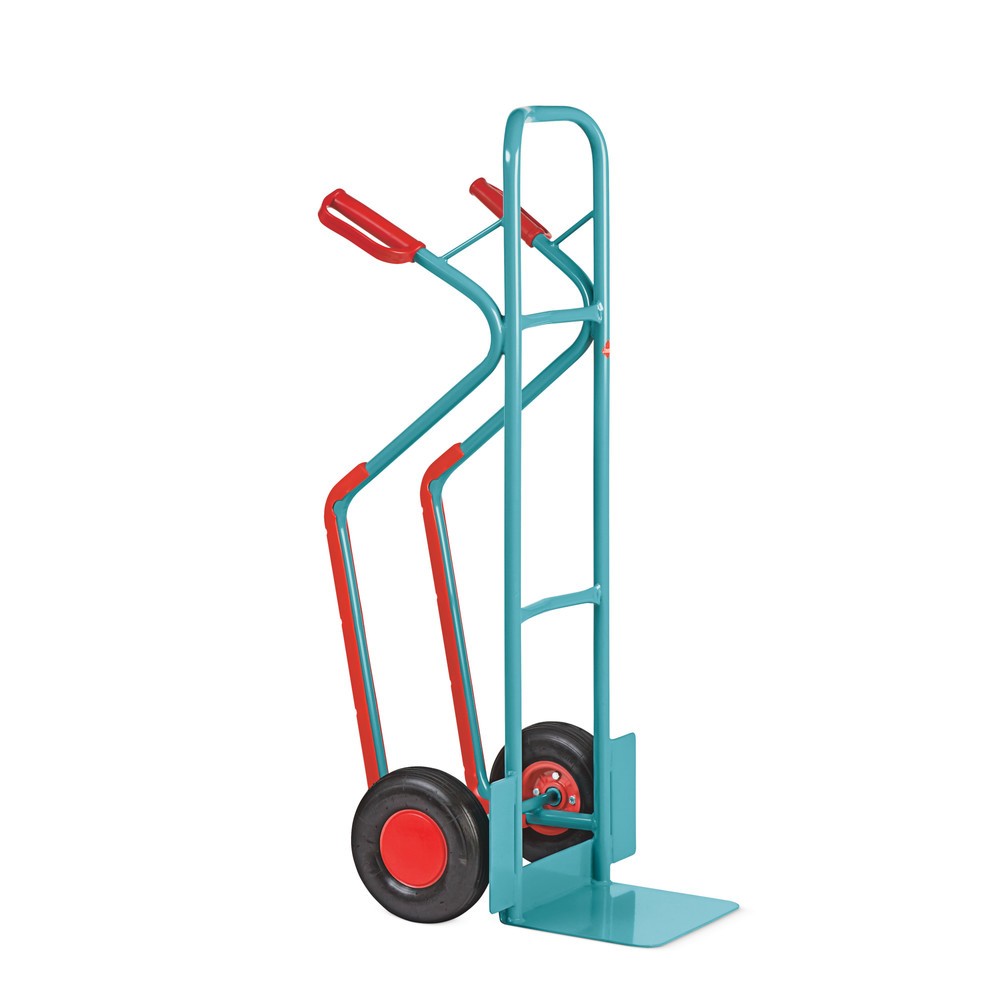 Immagine del prodotto: Carrello impilatore Ameise®, acciaio, con pattini di scorrimento, portata 250 kg, pala LxP 320 x 250 mm, gomma a camera d’aria