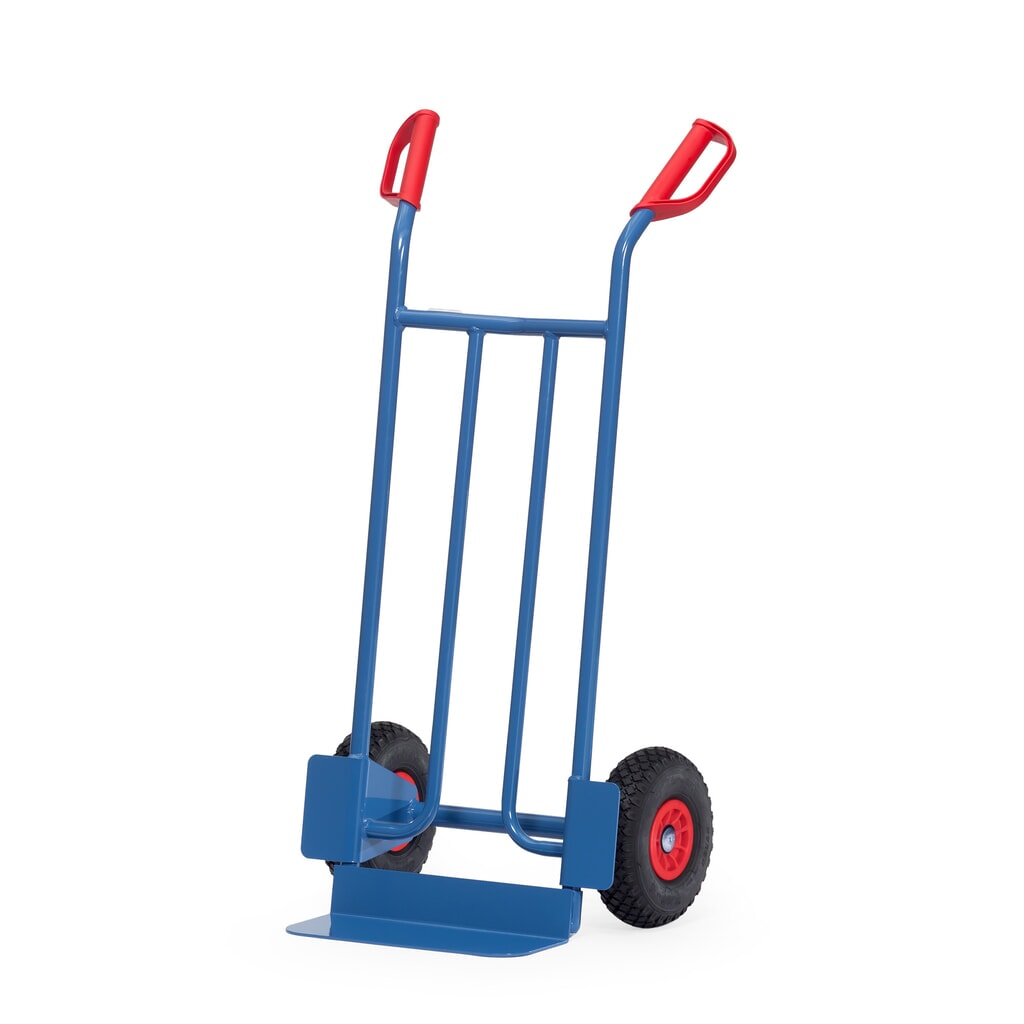 Immagine del prodotto: Carrello impilatore fetra®, altezza 1.150 mm, portata 250 kg, pala LxP 400 x 150 mm, singolo, gommatura in PU