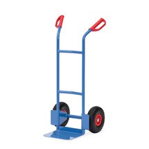 Immagine del prodotto n. 1: Carrello impilatore fetra®, altezza 1.150 mm, portata 200 kg, pala LxP 320 x 250 mm, singolo, gommatura in PU