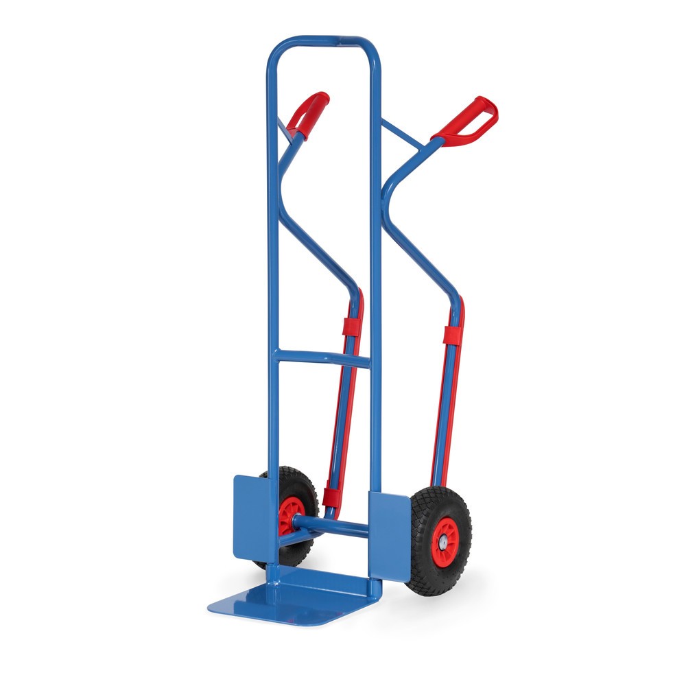 Immagine del prodotto: Carrello impilatore fetra®, portata 300 kg, pala LxP 320 x 250 mm, con pattini d’invito, gommatura in PU