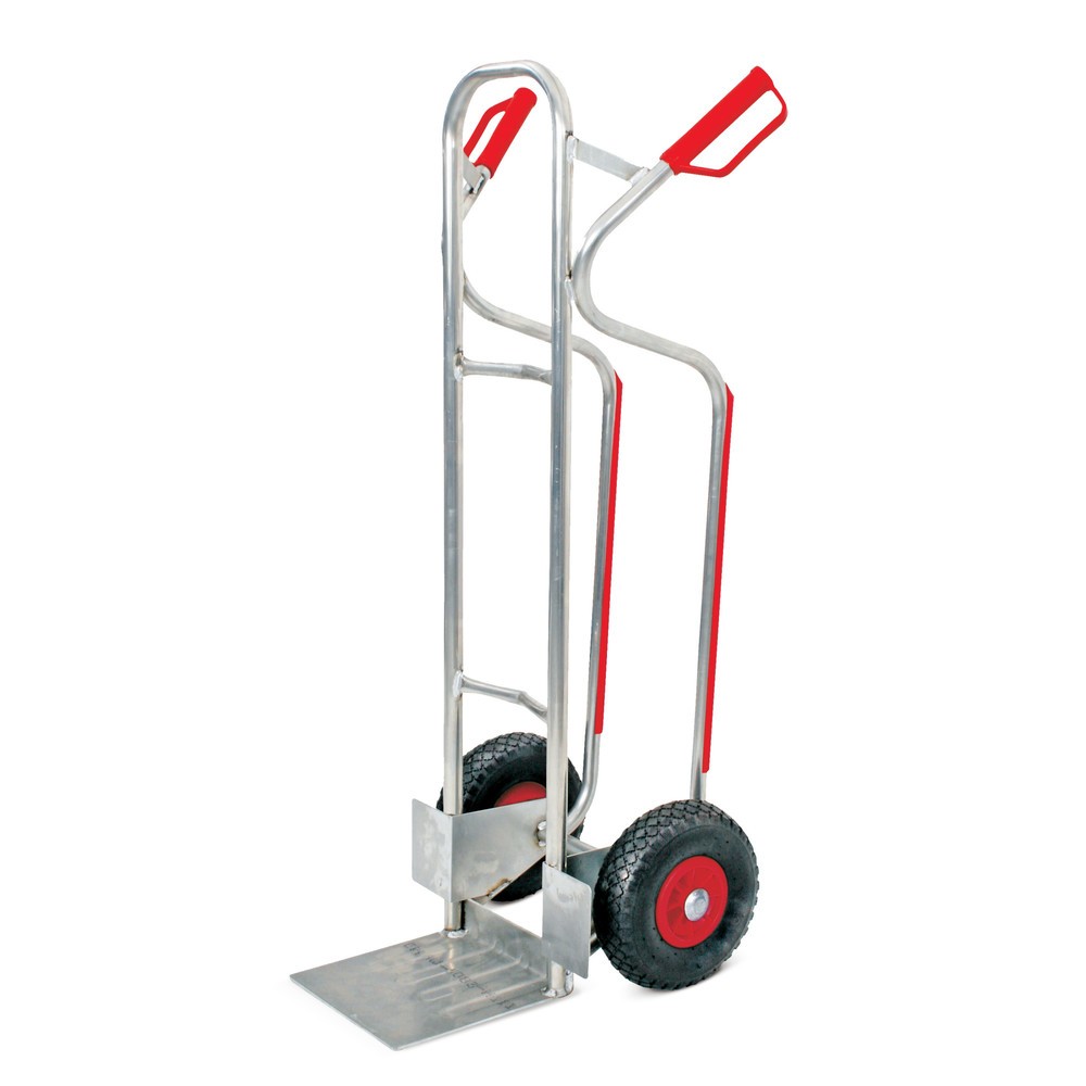 Immagine del prodotto: Carriola BASIC, con gommatura a prova di foratura, portata 200 kg, pala LxP 280 x 275 mm, alluminio