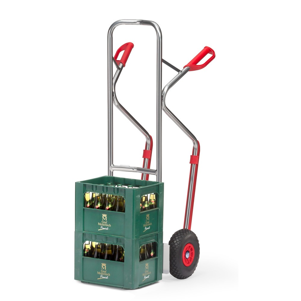 Immagine del prodotto n. 3: Carrello impilatore in alluminio fetra®, portata 200 kg, pala LxP 320 x 250 mm, con pattini d’invito