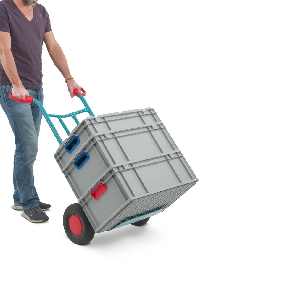 carrello in acciaio Ameise®, capacità di carico 250 kg, pala LxP 400 x 150 mm, gommatura pneumatici pneumatici Immagine del prodotto n. 7: carrello in acciaio Ameise®, capacità di carico 250 kg, pala LxP 400 x 150 mm, gommatura pneumatici pneumatici