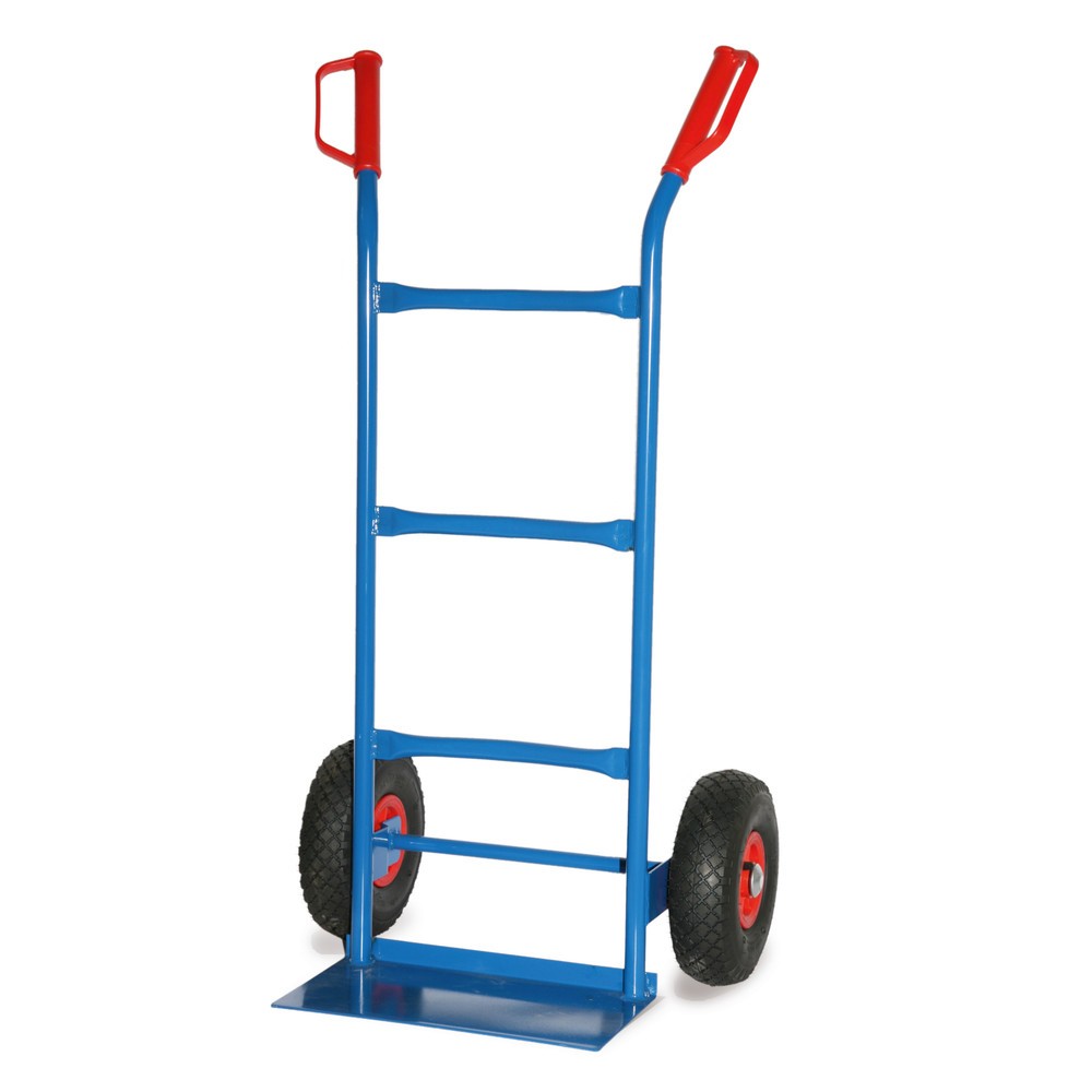 Immagine del prodotto: Carrello in acciaio tubolare BASIC, portata 150 kg, pala LxP 400 x 200 mm, semplice