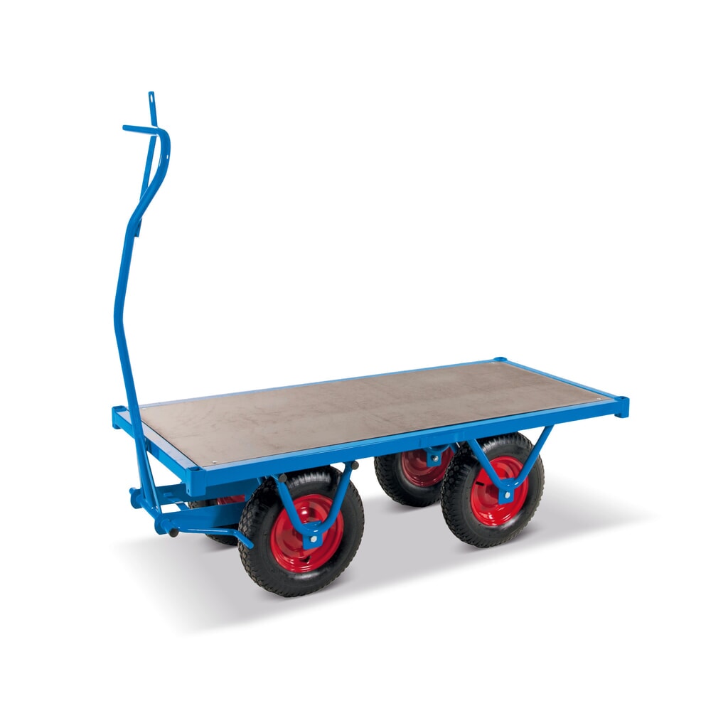 Carrello manuale pesante con superficie di carico piatta, LxP 700 x 1.500 mm Immagine del prodotto: Carrello manuale pesante con superficie di carico piatta, LxP 700 x 1.500 mm