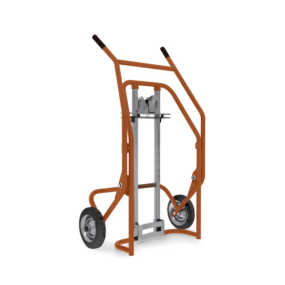 Immagine del prodotto n. 1: Carrello per fusti, per 1 fusto in PE da 60 fino a 220 litri, portata 350 kg