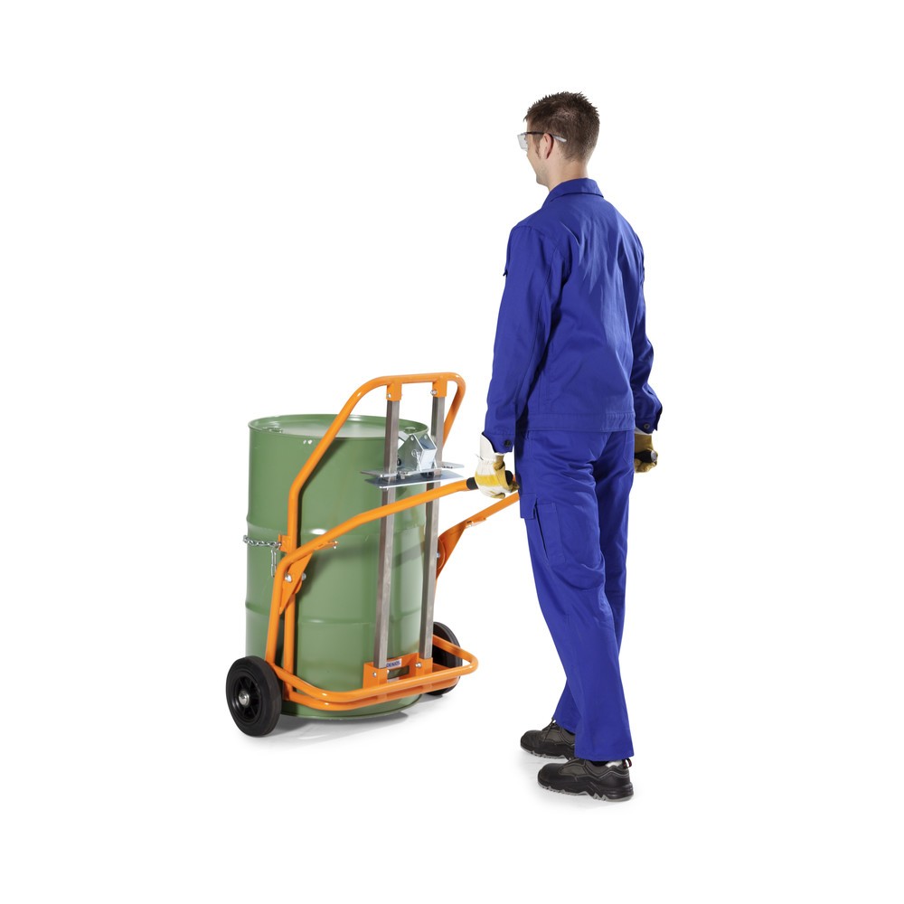 Immagine del prodotto n. 4: Carrello per fusti, per 1 fusto in PE da 60 fino a 220 litri, portata 350 kg