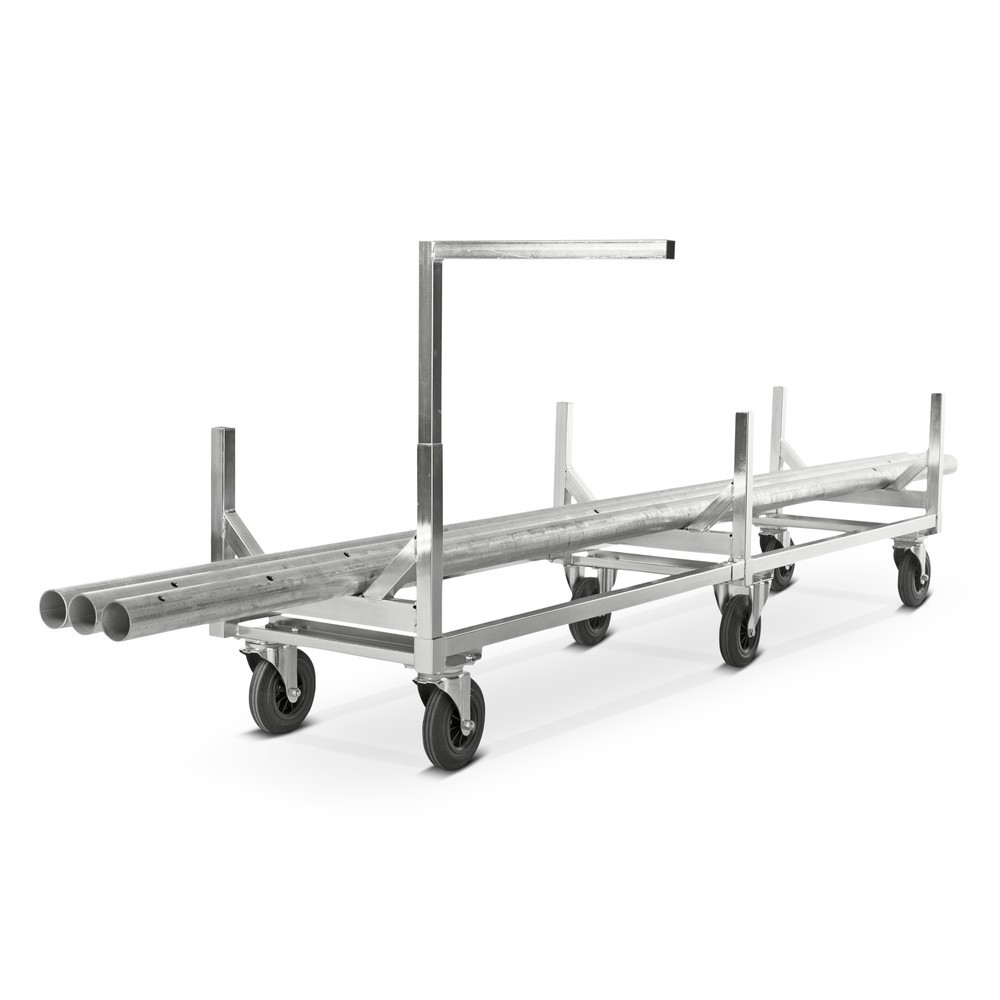 Immagine del prodotto n. 2: Carrello per materiali lunghi, zincato, portata 800 kg, HxLxP 700 x 608 x 2.800 mm