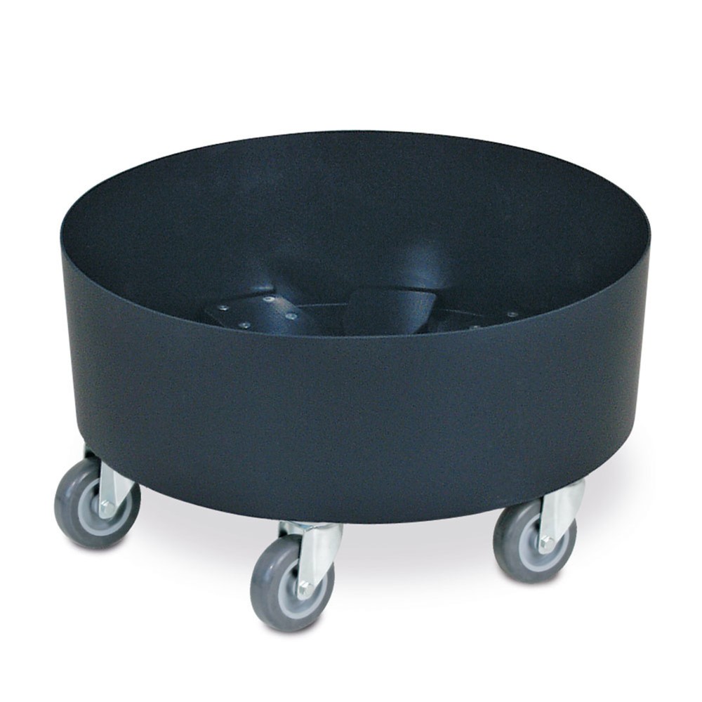 Immagine del prodotto n. 1: Carrello per trasporto per bidoni rotondi fino a 100 litri, portata 100 kg, materiale plastico ABS