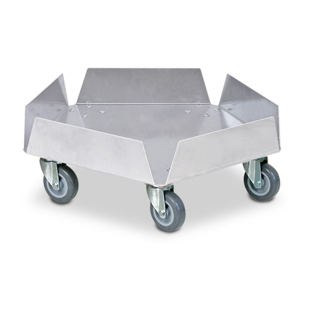 Carrello per trasporto per bidoni rotondi fino a 100 litri, portata 250 kg, alluminio Immagine del prodotto: Carrello per trasporto per bidoni rotondi fino a 100 litri, portata 250 kg, alluminio