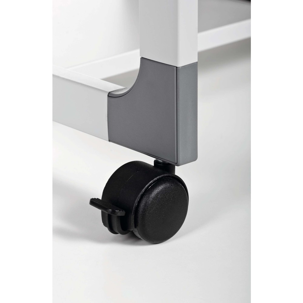Immagine del prodotto n. 4: Carrello porta cartelle per 100 cartelle + piano di appoggio raccoglitori, grigio, richiudibile