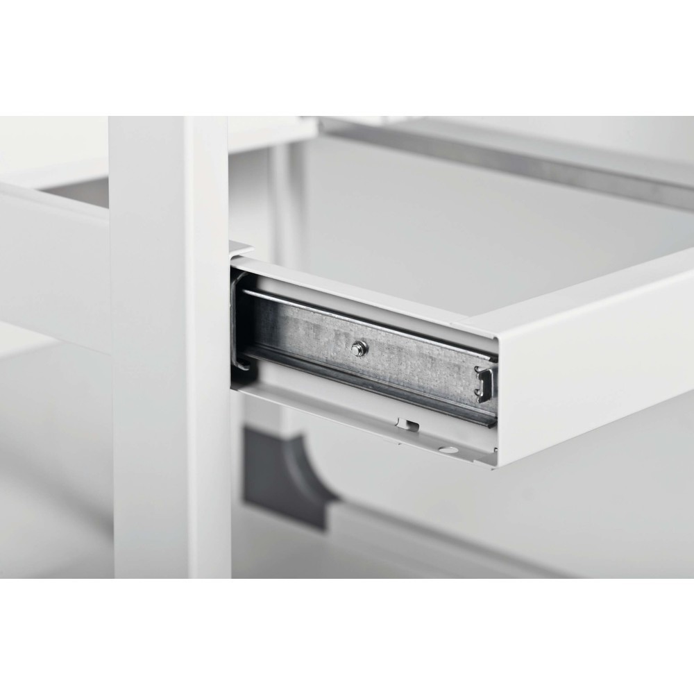 Immagine del prodotto n. 6: Carrello porta cartelle per 100 cartelle + piano di appoggio raccoglitori, grigio, richiudibile