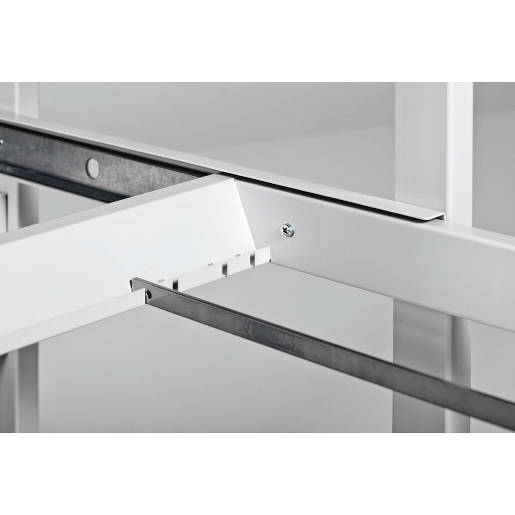 Immagine del prodotto n. 8: Carrello porta cartelle per 100 cartelle + piano di appoggio raccoglitori, grigio, richiudibile