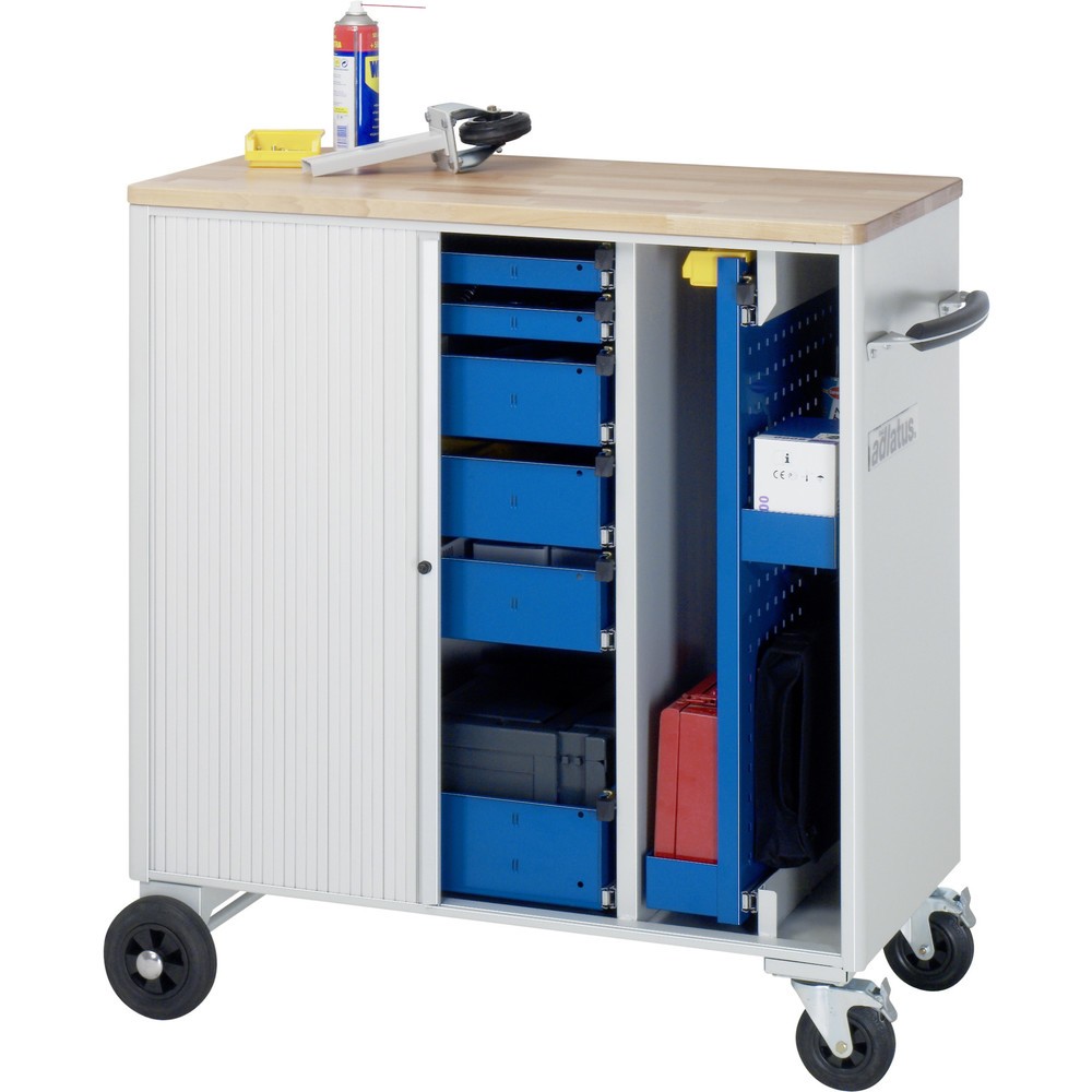 Immagine del prodotto n. 3: Carrello portautensili RAU serie adlatus, AxLxP 1.080 x 1.025 x 520 mm, 6 cassetti 2 x 40, 3 x 105, 1 x 130 mm, piano di lavoro in faggio