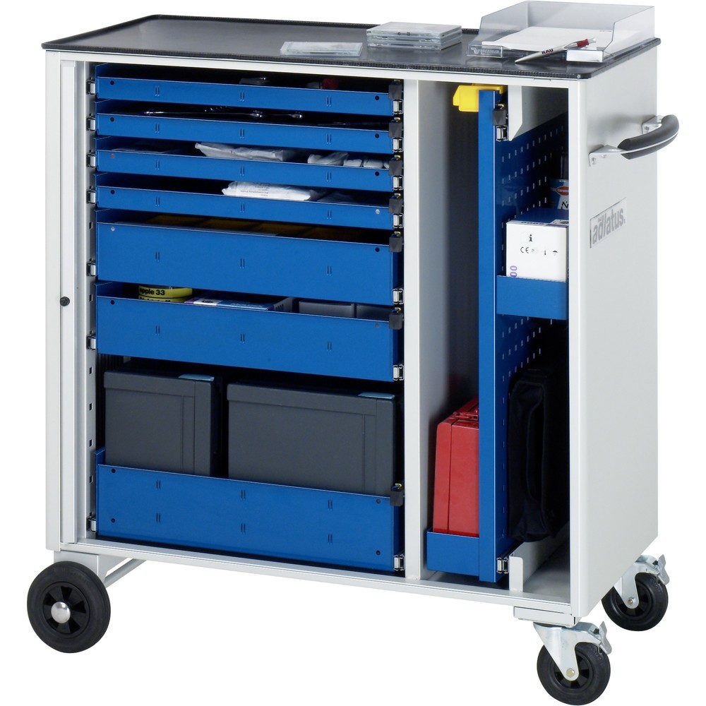 Immagine del prodotto n. 1: Carrello portautensili RAU serie adlatus, AxLxP 1.080 x 1.025 x 520 mm, 7 cassetti 4 x 40, 2 x 105, 1 x 130 mm, piano di lavoro in metallo