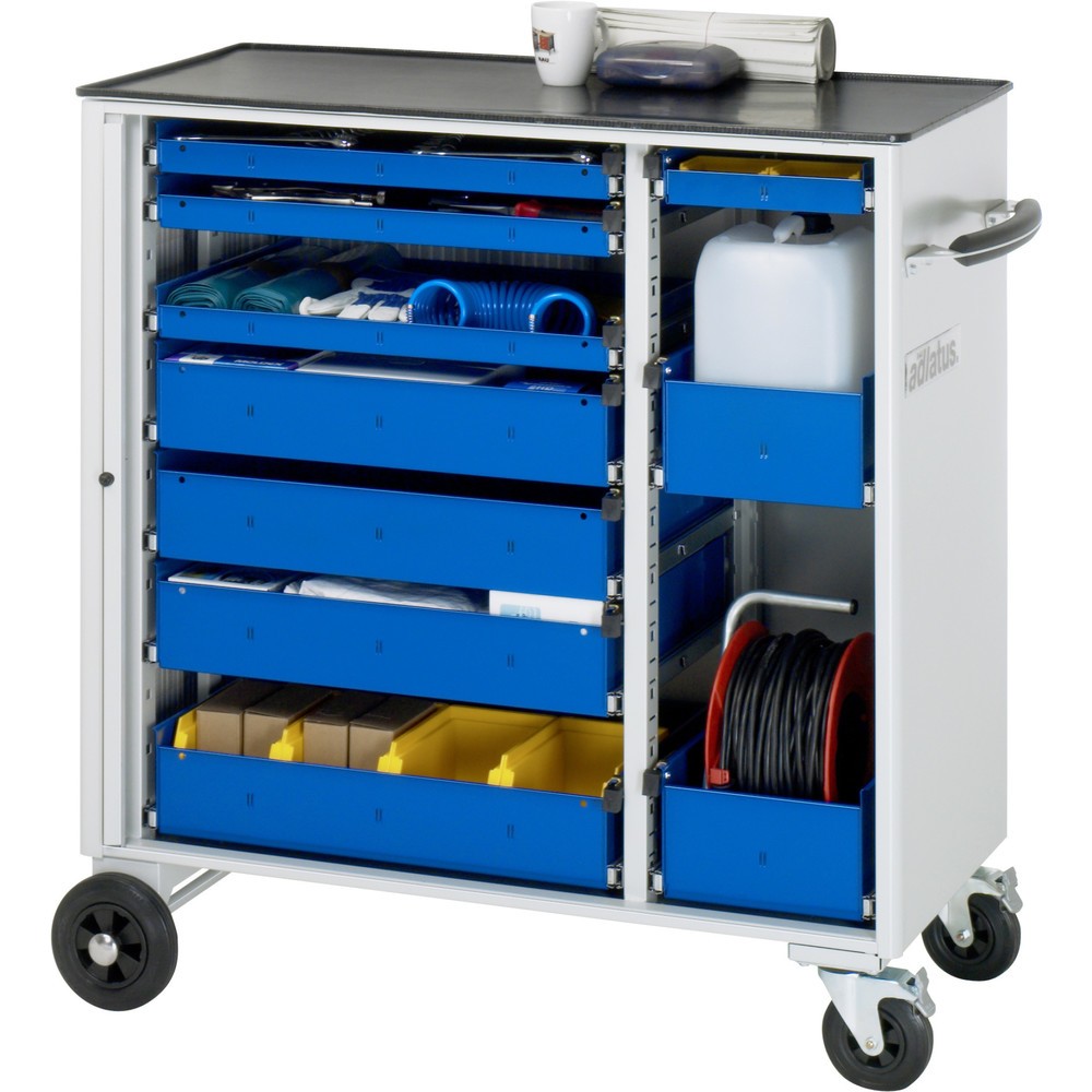 Immagine del prodotto n. 1: Carrello portautensili RAU serie adlatus, AxLxP 1.080 x 1.025 x 520 mm, 10 cassetti 4 x 65, 4 x 130, 2 x 150 mm, piano di lavoro in metallo