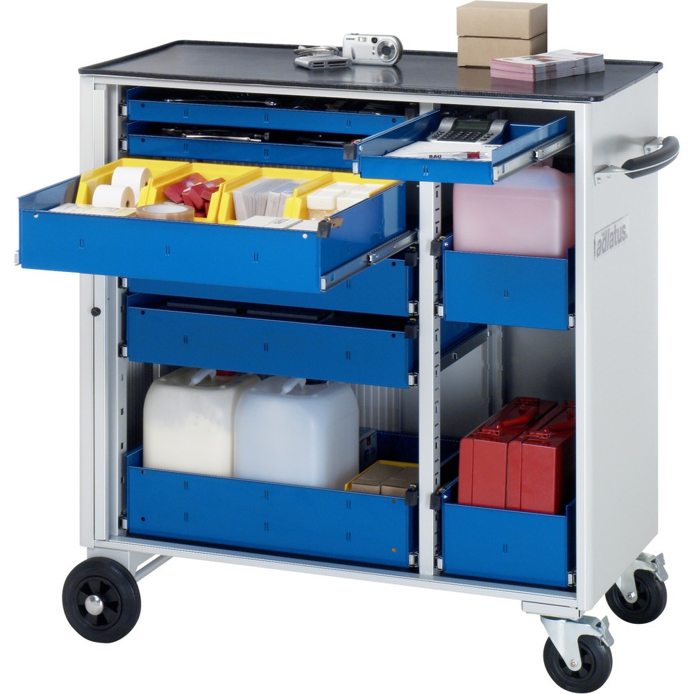 Immagine del prodotto n. 1: Carrello portautensili RAU serie adlatus, AxLxP 1.080 x 1.025 x 520 mm, 9 cassetti 3 x 40, 3 x 105, 3 x 130 mm, piano di lavoro in metallo