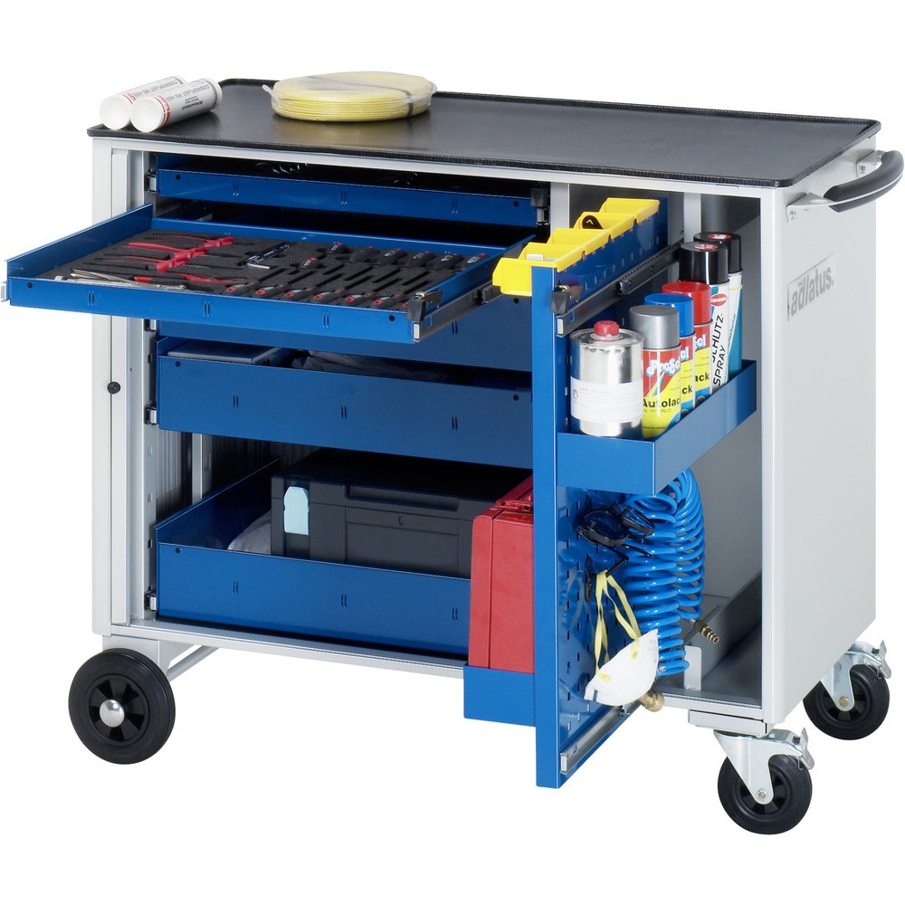 Immagine del prodotto n. 1: Carrello portautensili RAU serie adlatus, AxLxP 890 x 1.025 x 520 mm, 5 cassetti 2 x 40, 3 x 105 mm, piano di lavoro in metallo