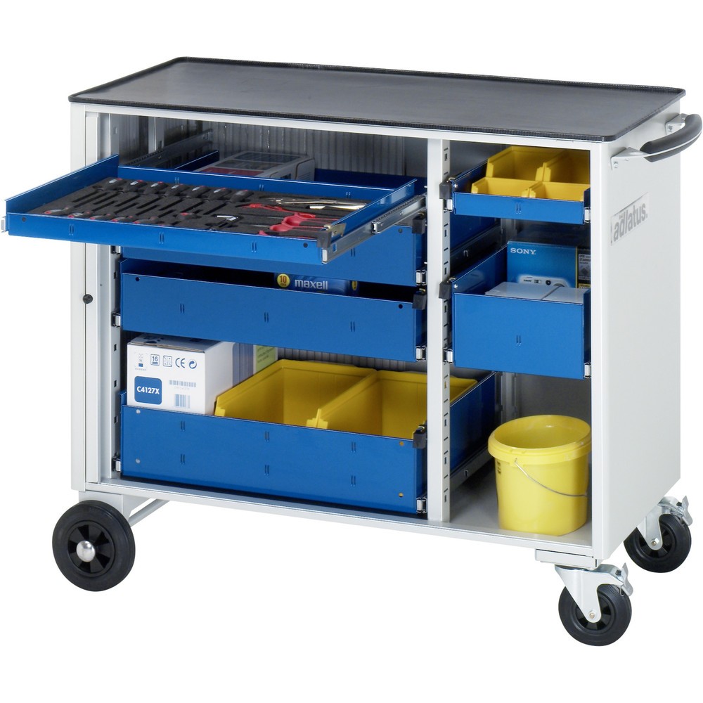 Immagine del prodotto n. 1: Carrello portautensili RAU serie adlatus, AxLxP 890 x 1.025 x 520 mm, 6 cassetti 2 x 40, 2 x 105, 2 x 130 mm, piano di lavoro in metallo
