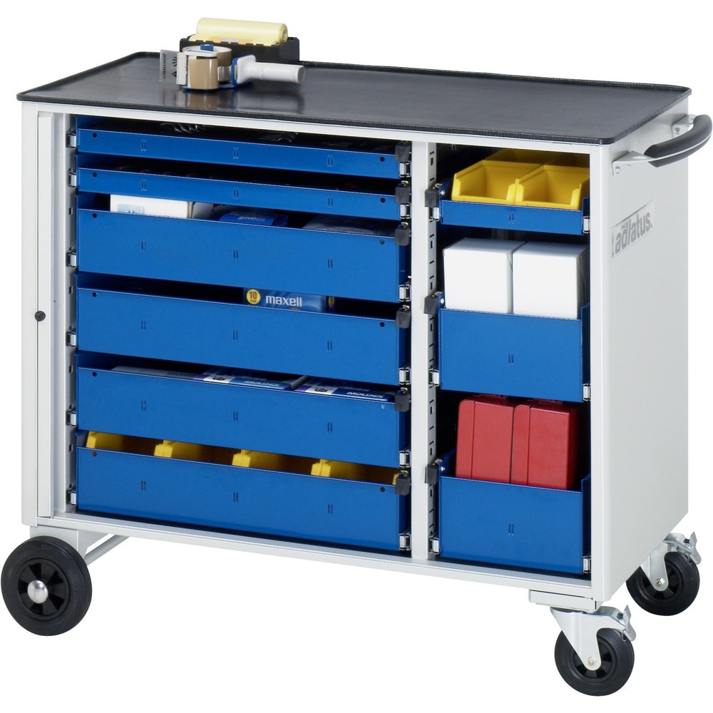 Immagine del prodotto n. 1: Carrello portautensili RAU serie adlatus, AxLxP 890 x 1.025 x 520 mm, 9 cassetti 3 x 40, 4 x 105, 2 x 130 mm, piano di lavoro in metallo