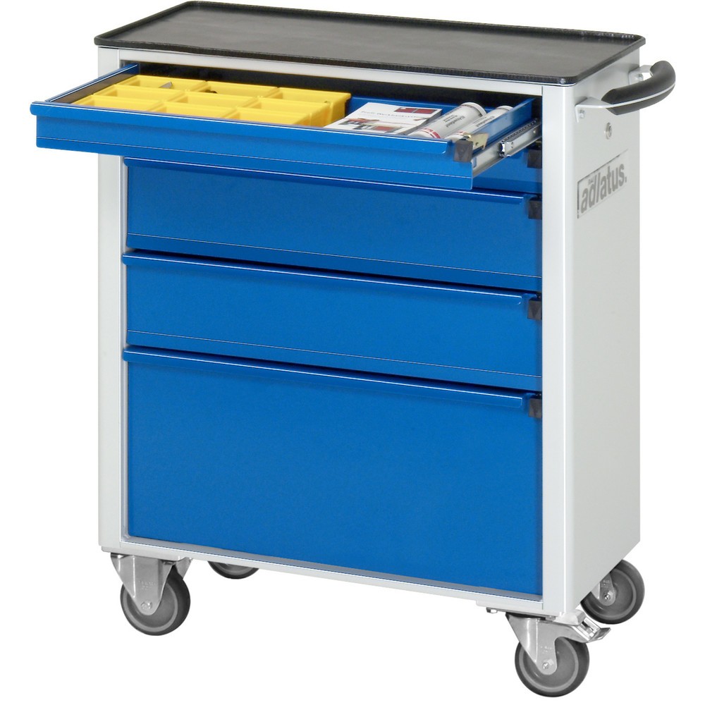 Immagine del prodotto n. 1: Carrello portautensili RAU serie adlatus 700, AxLxP 860 x 700 x 350 mm, 5 cassetti 2 x 65, 2 x 130, 1 x 260 mm, piano di lavoro in metallo