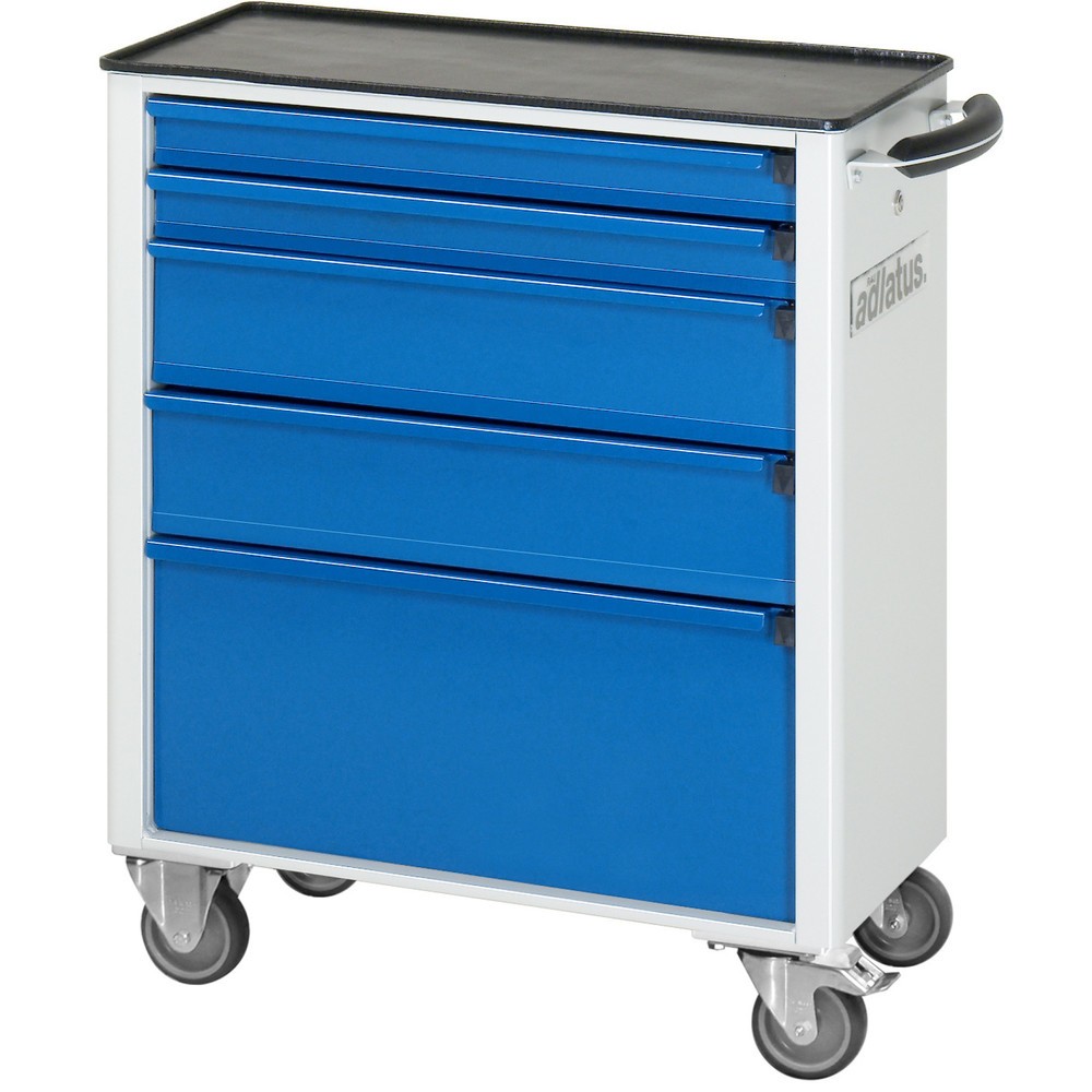 Immagine del prodotto n. 2: Carrello portautensili RAU serie adlatus 700, AxLxP 860 x 700 x 350 mm, 5 cassetti 2 x 65, 2 x 130, 1 x 260 mm, piano di lavoro in metallo