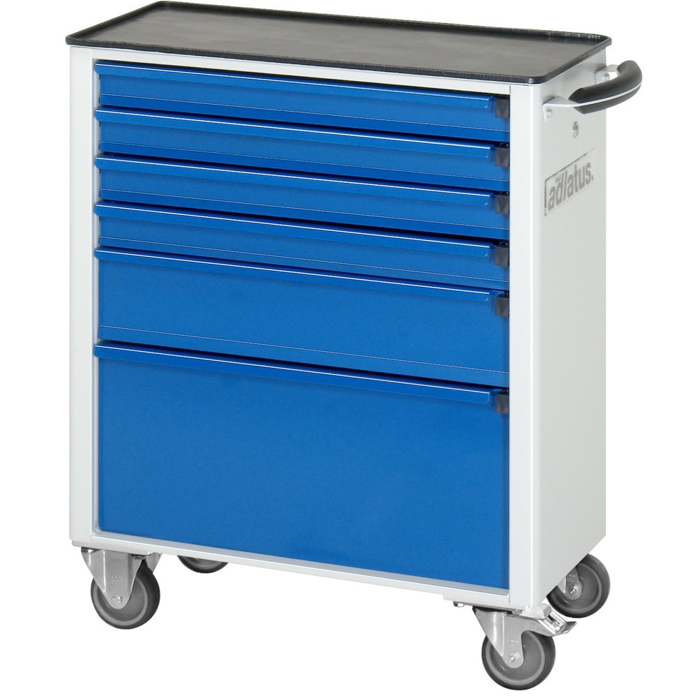 Immagine del prodotto n. 2: Carrello portautensili RAU serie adlatus 700, AxLxP 860 x 700 x 350 mm, 6 cassetti 4 x 65, 1 x 130, 1 x 260 mm, piano di lavoro in metallo