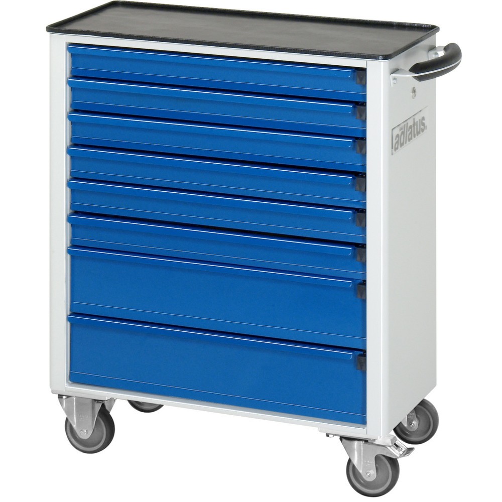 Immagine del prodotto n. 2: Carrello portautensili RAU serie adlatus 700, AxLxP 860 x 700 x 350 mm, 8 cassetti 6 x 65, 2 x 130 mm, piano di lavoro in metallo