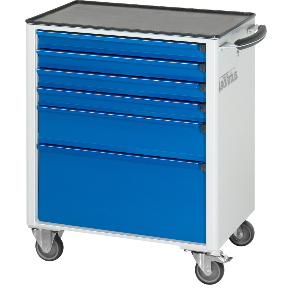 Carrello portautensili RAU serie adlatus 700, AxLxP 860 x 700 x 510 mm, 6 cassetti 4 x 65, 1 x 130, 1 x 260 mm, piano di lavoro in metallo Immagine del prodotto n. 2: Carrello portautensili RAU serie adlatus 700, AxLxP 860 x 700 x 510 mm, 6 cassetti 4 x 65, 1 x 130, 1 x 260 mm, piano di lavoro in metallo