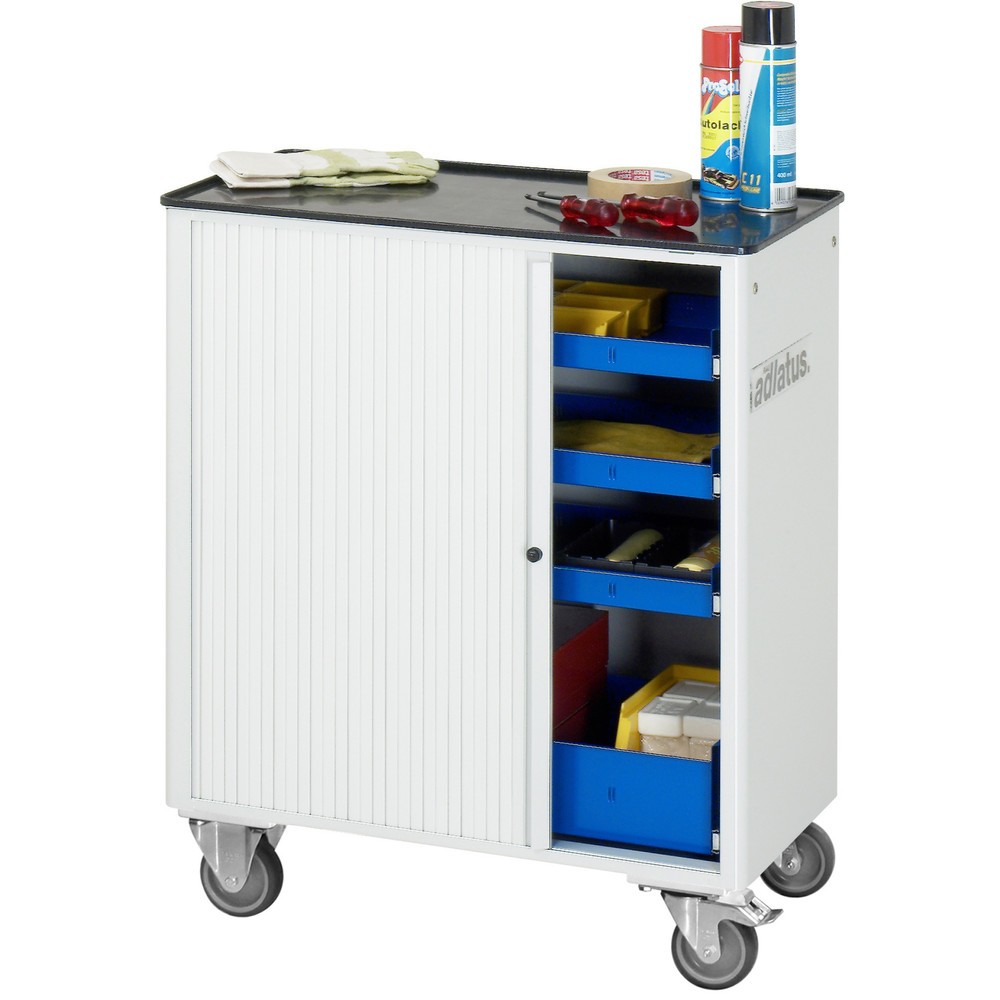 Immagine del prodotto n. 2: Carrello portautensili RAU serie adlatus 700, AxLxP 860 x 725 x 400 mm, 4 cassetti 3 x 40, 1 x 105 mm, piano di lavoro in metallo