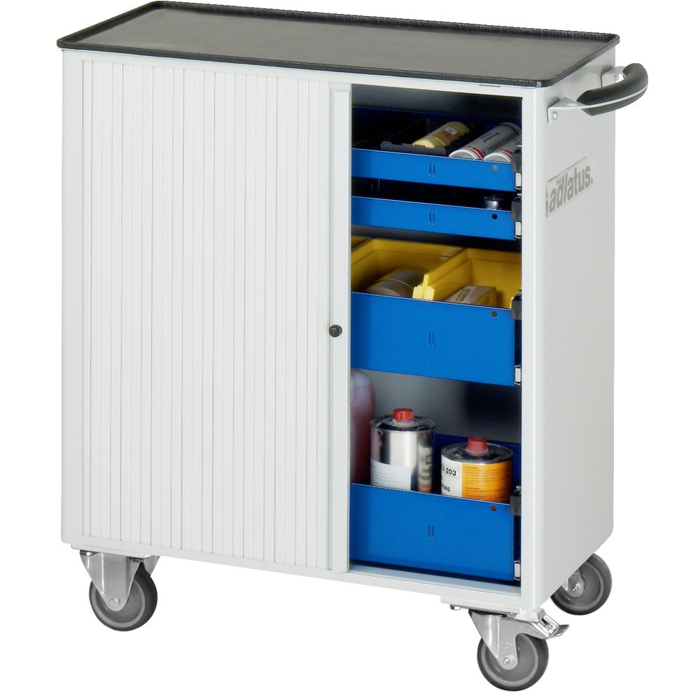 Immagine del prodotto n. 2: Carrello portautensili RAU serie adlatus 700, AxLxP 860 x 725 x 400 mm, 4 cassetti 2 x 40, 2 x 105 mm, piano di lavoro in metallo